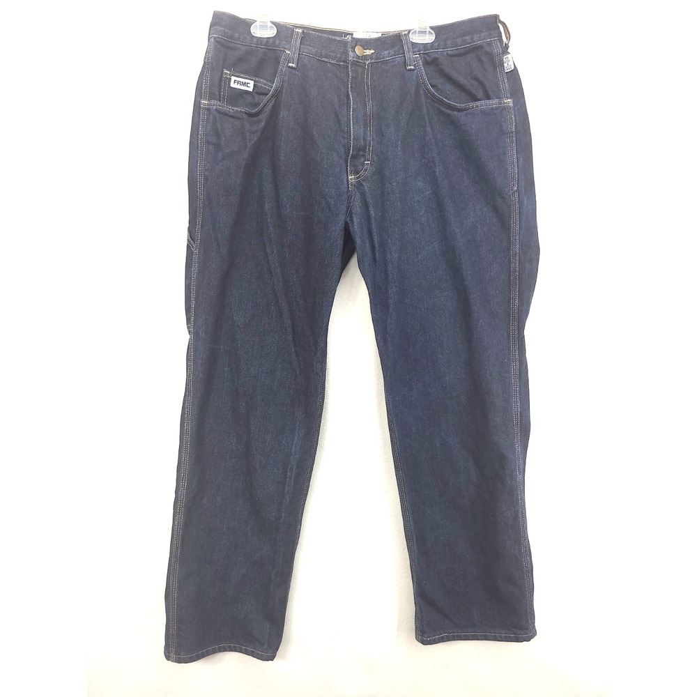 Tyndale Relaxed FR Jeans Carpenter CAT 2 NFPA 2112 Men's 38 x 33 Blue Dark Wash